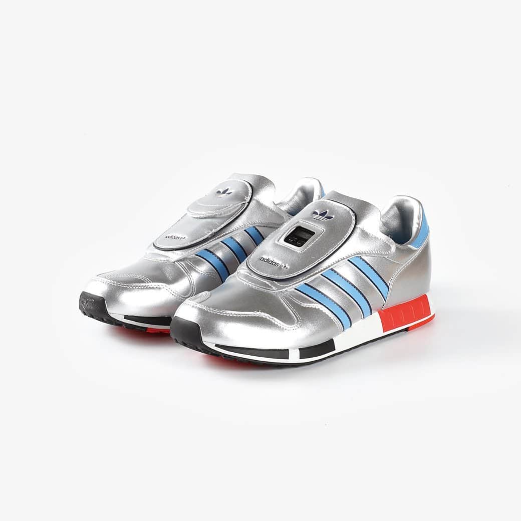 KICKS LAB. [ Tokyo/Japan ]のインスタグラム：「adidas l "MICROPACER" Metallic Silver/Metallic Silver/Light Blue l Available in Store and Online Store. #KICKSLAB #キックスラボ」
