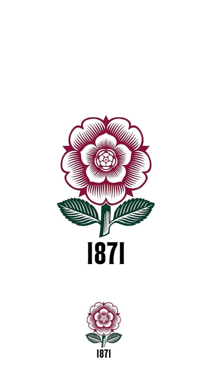 ラグビーイングランド代表のインスタグラム：「#OnThisDay 150 years ago our journey began 🌹  #EnglandRugby150」