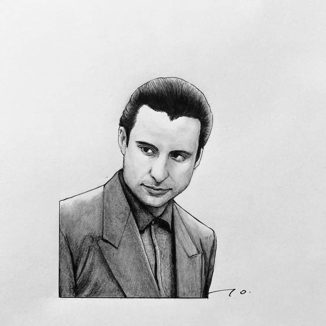 逢坂庵さんのインスタグラム写真 - (逢坂庵Instagram)「sketch0127 ・ ・ #cinema #movie #movieart #thegodfather #thegodfather3 #andygarcia #francisfordcoppola #coppola #pencilart #portraitsketch #illustration #illustagram #monochrome #actor #映画 #ゴッドファーザー #アンディガルシア #鉛筆画 #俳優 #人物画 #イラスト #イラストグラム #モノクロイラスト #素描 #映画好きな人と繋がりたい」1月26日 19時54分 - ohzaka_an