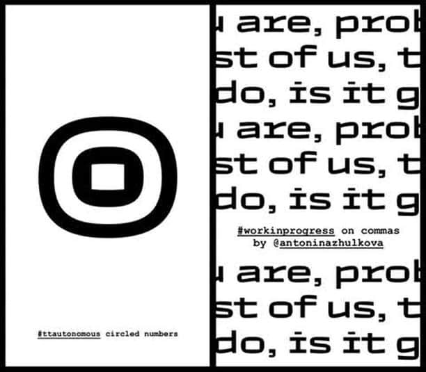myfontsのインスタグラム：「Exclusive to and brand-new at MyFonts, @_TYPETYPE_ Autonomous is a modern, somewhat #Brutalist wide and square #sans, perfect for titles and other high-tech projects. It has a large character set & proportional/monospaced variants: https://bit.ly/39iIt0I」