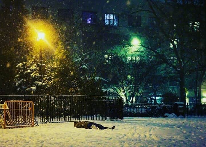 National Geographic Travelさんのインスタグラム写真 - (National Geographic TravelInstagram)「Photo by @dina_litovsky / East Village, photographed during the first snowstorm of the season in New York City. For more images of the metropolis at night, follow me @dina_litovsky.」1月26日 20時39分 - natgeotravel