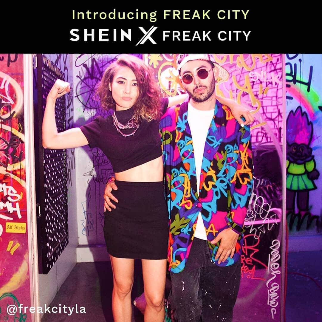 SHEINさんのインスタグラム写真 - (SHEINInstagram)「Created by Justin Romero and Valerie “Vally” Campbell, Freak City L.A. is known for its unique, rebellious energy - often sought after for their custom designs worn by celebrities and style icons like Rosalía and Billie Eilish, to name a few. We are so excited to work with them! ⚡ 🛍 http://shein.top/mohwqes  📣SHEIN X spotlights the latest indie designers to fashion lovers around the world by letting them focus on creating while we do the heavy lifting (a.k.a. producing + selling).  Got Design In Your DNA? ✨🎨  Apply to score a spot in our next SHEIN X designer lineup 👉https://m.shein.com/promotion/shein-x-apply」1月26日 20時48分 - sheinofficial