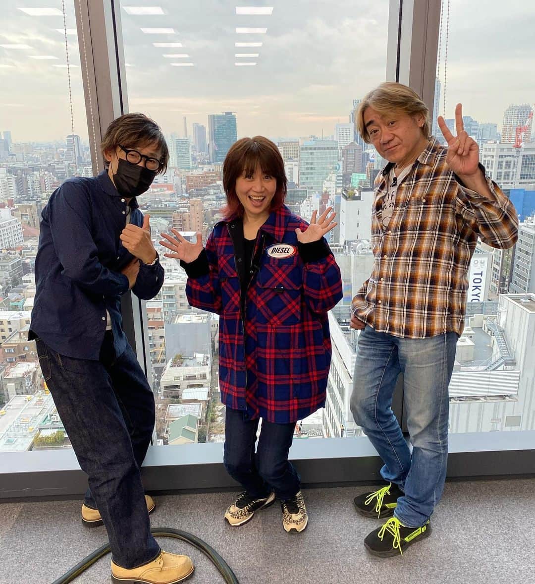 田村直美のインスタグラム：「Tenpack 今日は取材❣️あきおさんとよしおさんと一緒 なかなかレアな取材でだったので 3人で盛り上がってしまった　 解禁したらまたお知らせします♪」