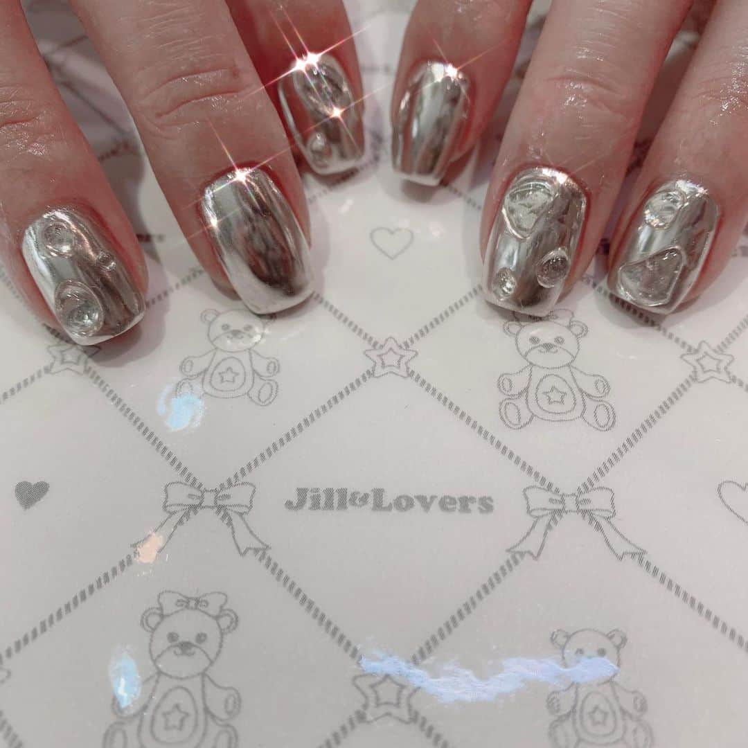 のインスタグラム：「💧  #jillandlovers #nail #nailart #paragel #gelneil#gel #ネイル #ネイルアート #me #look #love #かわいい」