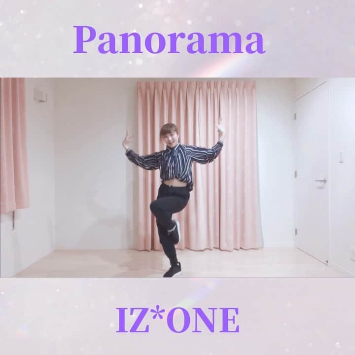 CHISATOのインスタグラム：「本当にありがたいことにpanoramaでも 踊ってほしいと言ってもらえたので ずっと踊りたかった曲で作って踊った〜🎶  ♪.Panorama-IZ*ONE  しっかりIZ*ONEの曲とパフォーマンスにはまり 新曲のmvも楽しみになってる🥺💕  #izone #panorama #punking #dance #kpop #ダンス #choreography」