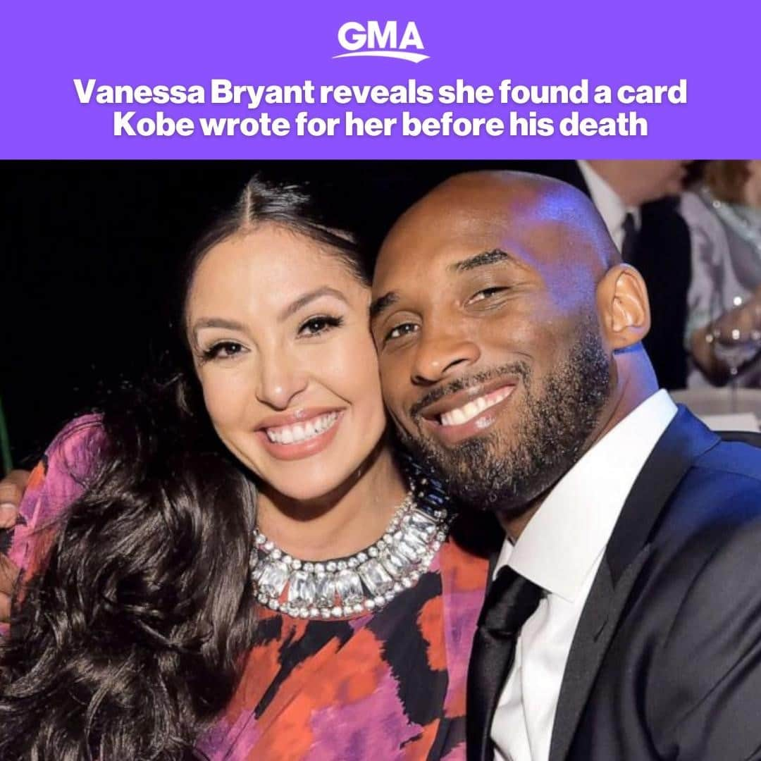 Good Morning Americaさんのインスタグラム写真 - (Good Morning AmericaInstagram)「When Vanessa Bryant celebrated her birthday in May, she found a letter the late NBA player left before he passed away, labeled, "To The Love of my Life. From, Tu Papi..."⁠ ⁠ Link in bio to for more. 💜💛⁠ #KobeBryant」1月26日 22時01分 - goodmorningamerica