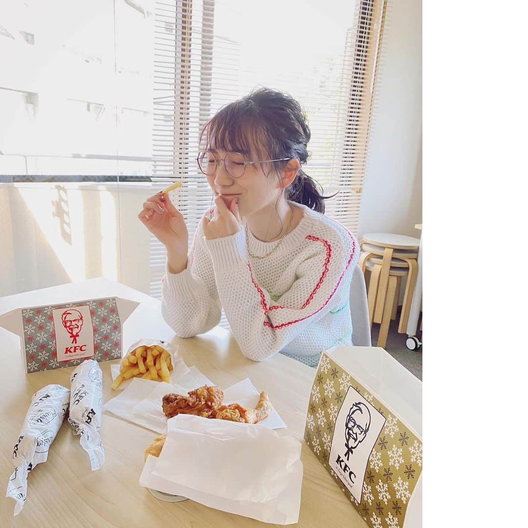 江嶋綾恵梨さんのインスタグラム写真 - (江嶋綾恵梨Instagram)「オフショット📸 (ケンタッキー大好き。笑)」1月26日 23時04分 - aeringoooo