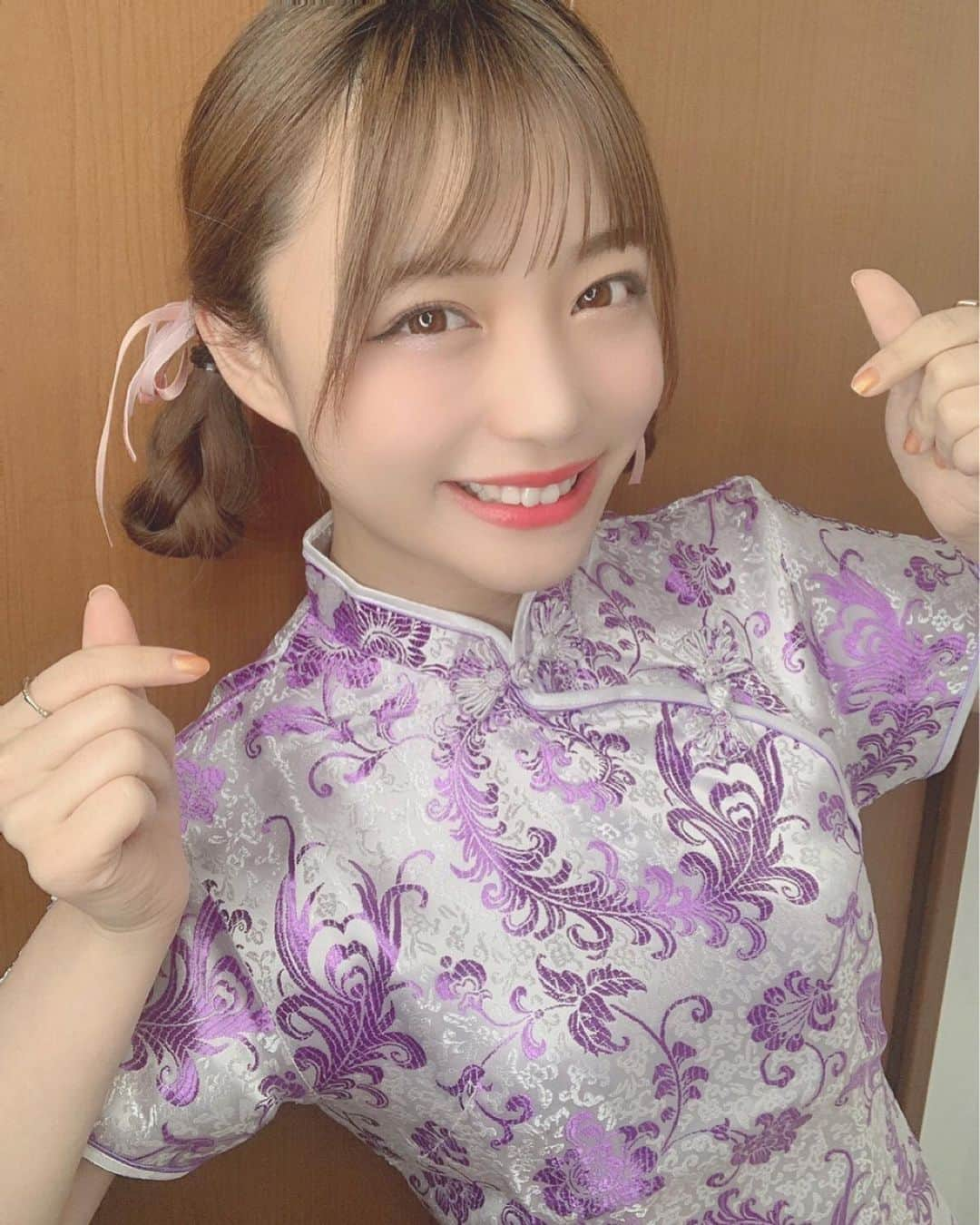 首藤百慧さんのインスタグラム写真 - (首藤百慧Instagram)「似合ってる？🐼💗 ． ． #idol #japan #hairarrange #チャイナ #チャイナドレス #コスプレ #アイドル #ラストアイドル #ラストアイドル2期生アンダー #首藤百慧 #もえつん」1月26日 23時16分 - moe_li2u