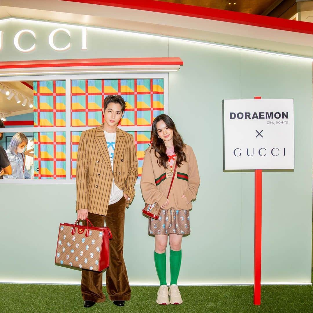 Jirayu Tangsrisukさんのインスタグラム写真 - (Jirayu TangsrisukInstagram)「โดเรม่อน .. แคปชั่นหมด ท่ดดด ☺️❤️  #DoraemonxGucci #GucciPin  ©️Fujiko-Pro」1月26日 23時27分 - jirayu_jj