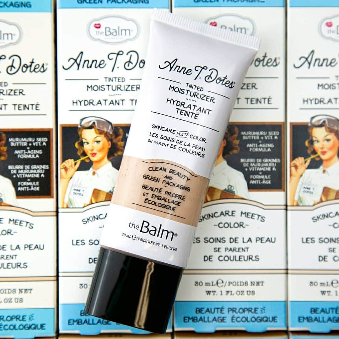 the Balmさんのインスタグラム写真 - (the BalmInstagram)「Anne T. Dotes Tinted Moisturizer👉👉 Clean ingredients. Recyclable packaging. Lightweight feel with medium coverage.  YES please! 🙏」1月26日 23時42分 - thebalm