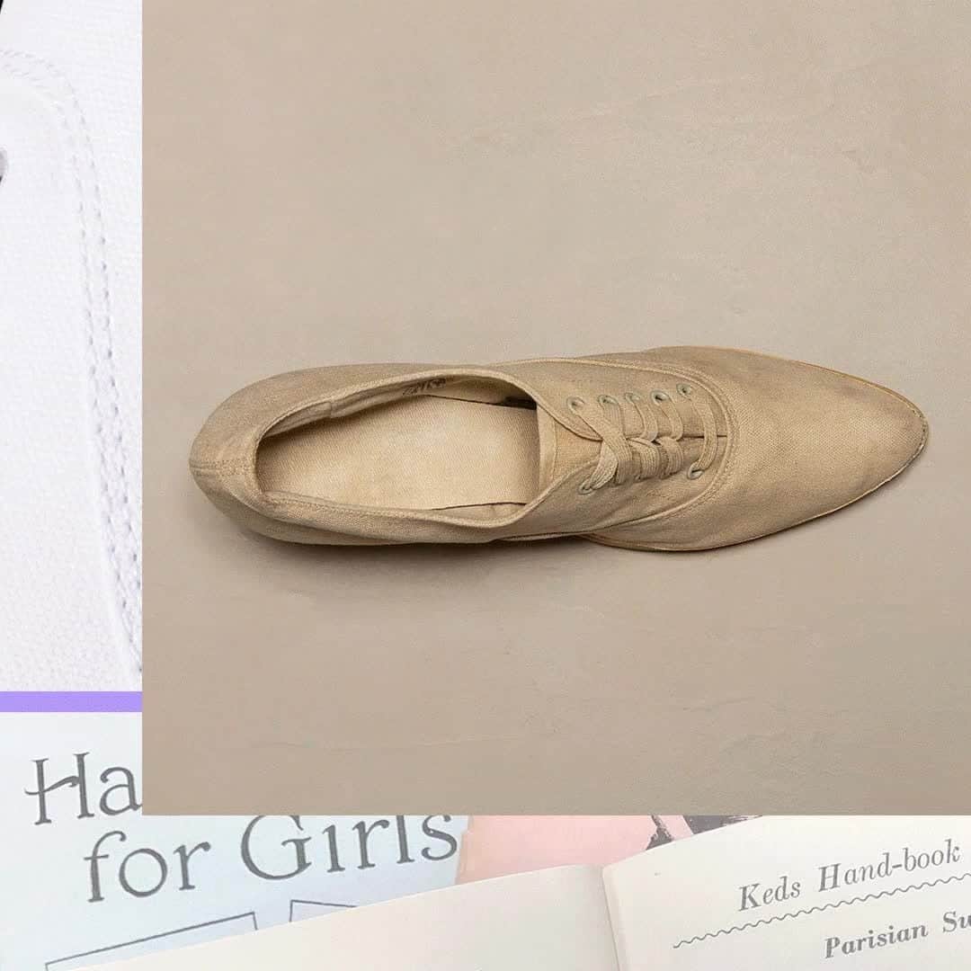 Kedsのインスタグラム：「The very definition of classic style, Keds iconic Champion sneaker was revolutionary when it first debuted in 1916 as the first rubber-soled canvas shoe of its kind (and the first sneaker made for women!). Now, in another revolutionary move, we’ve created a version that’s not only better for the earth, but better for our workers and for you. The uppers feature organically grown cotton that’s soft-yet-durable, long lasting, and feels incredible against the skin. Tap to shop.」