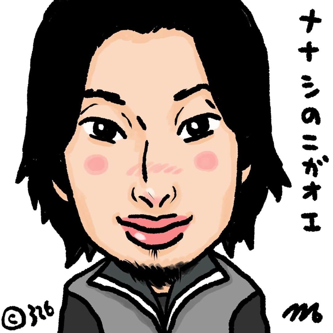 326のインスタグラム：「ななしの似顔絵1/27 昨日の答えは、おいでやす小田さんでした。元々ピンで抜群に面白いですが昨年のM-1の時はちょっと異次元な面白さでした。時代を作りましたよね。優勝も有り得ました amzn.to/3lV42cc amazon.co.jp/dp/4344036107/…  amazon.co.jp/dp/4908059063/… amazon.co.jp/dp/4861132150/…」