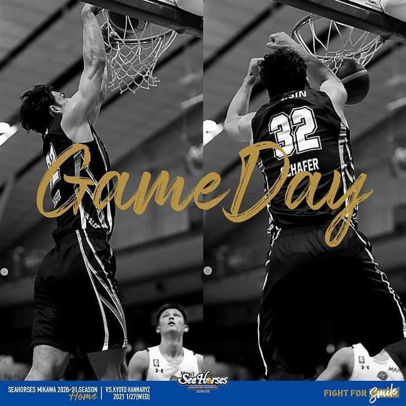 シーホース三河さんのインスタグラム写真 - (シーホース三河Instagram)「GAME DAY🌊🐴  19:05 TIP-OFF🏀 vs.京都ハンナリーズ🐱  愛知ダービー連勝の勢いに乗り、京都と今シーズン2度目の対決🔥 會田選手、松井選手とは、移籍後初となる古巣・ウィングアリーナ刈谷での対戦です‼️  試合、イベント情報⬇️ https://go-seahorses.jp/lp/game_20210127/  #fightfor_ #シーホース三河 #Bリーグ」1月27日 10時34分 - go_seahorses