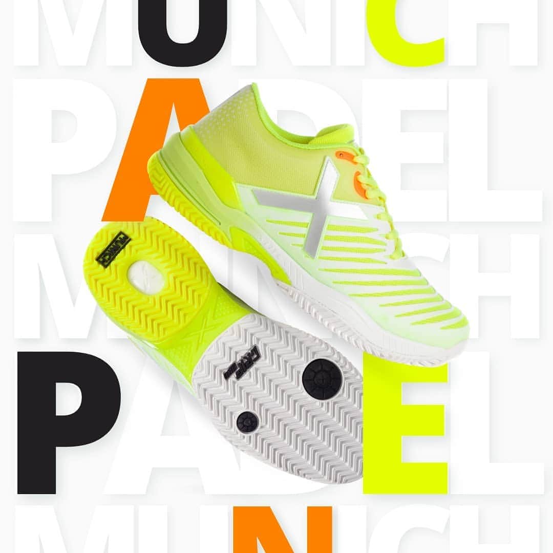 ミュニックのインスタグラム：「Te las ponemos en bandeja 🎾👟🆕 Nuevas MUNICH PadX. #MunichPADEL #PADX #MunichSports #newcollection #SS21」