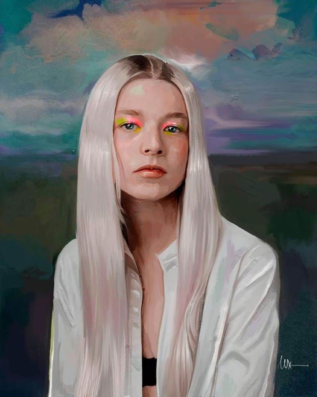 Tainá Müllerのインスタグラム：「Quem tb é viciade em @euphoria? 😍  Arte @alex.demarcos」
