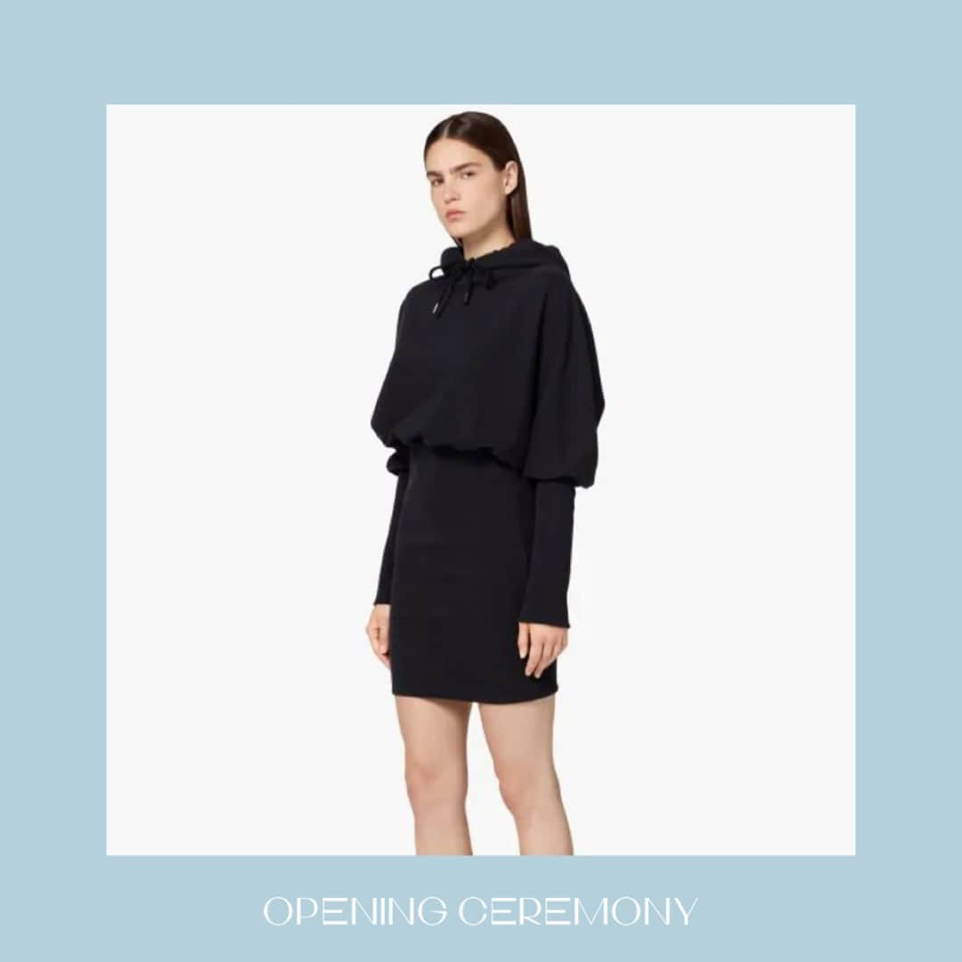 オープニングセレモニーのインスタグラム：「Shop our Long-sleeved Hoodie Dress.  A transition piece that can be worn for any occasion - inside or out.  openingceremony.com」