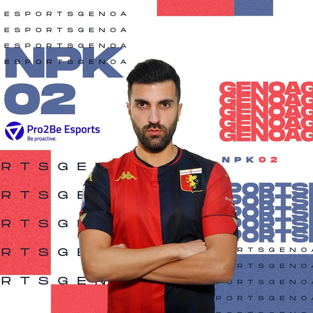 ジェノアCFCさんのインスタグラム写真 - (ジェノアCFCInstagram)「🔴🔵🎮 @npk_02_pes, Campione d’Europa con la @enazionale, sarà il pro player @officialpes del Genoa Esports anche per questa stagione.」1月27日 3時10分 - genoacfc