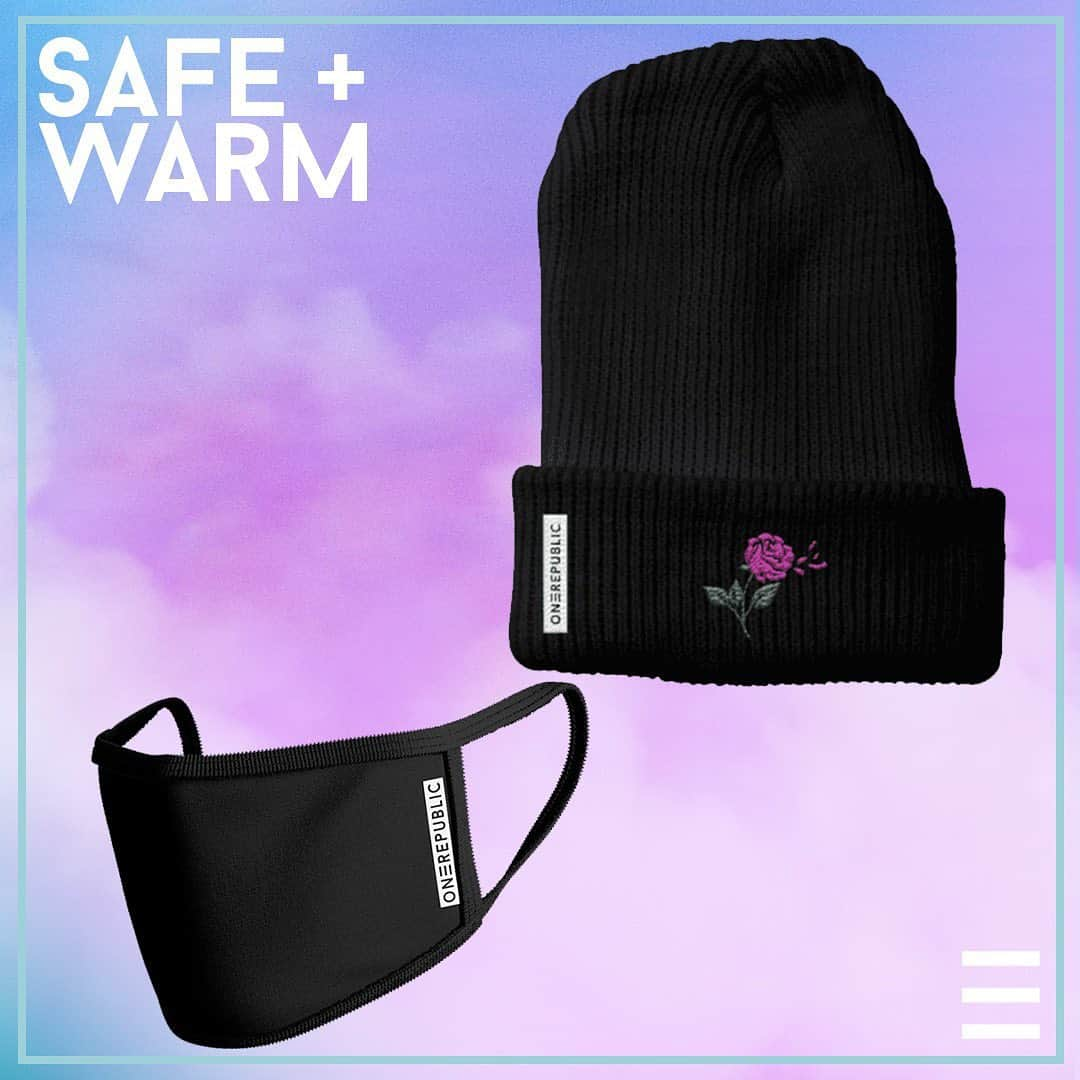 OneRepublicさんのインスタグラム写真 - (OneRepublicInstagram)「Let’s all stay safe & warm this winter. 2021 is looking up! Add a mask & beanie together in the cart - discount applied automatically! OneRepublic.com/store」1月27日 3時45分 - onerepublic