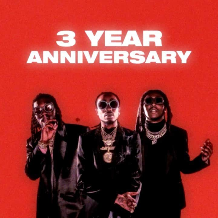 Migosのインスタグラム：「3 Years Ago Culture II Dropped. We want to thank the fans and everyone on our team that helped us get to where we are today. New Music OTW So Stay Tuned! #Culture2Anniversary」