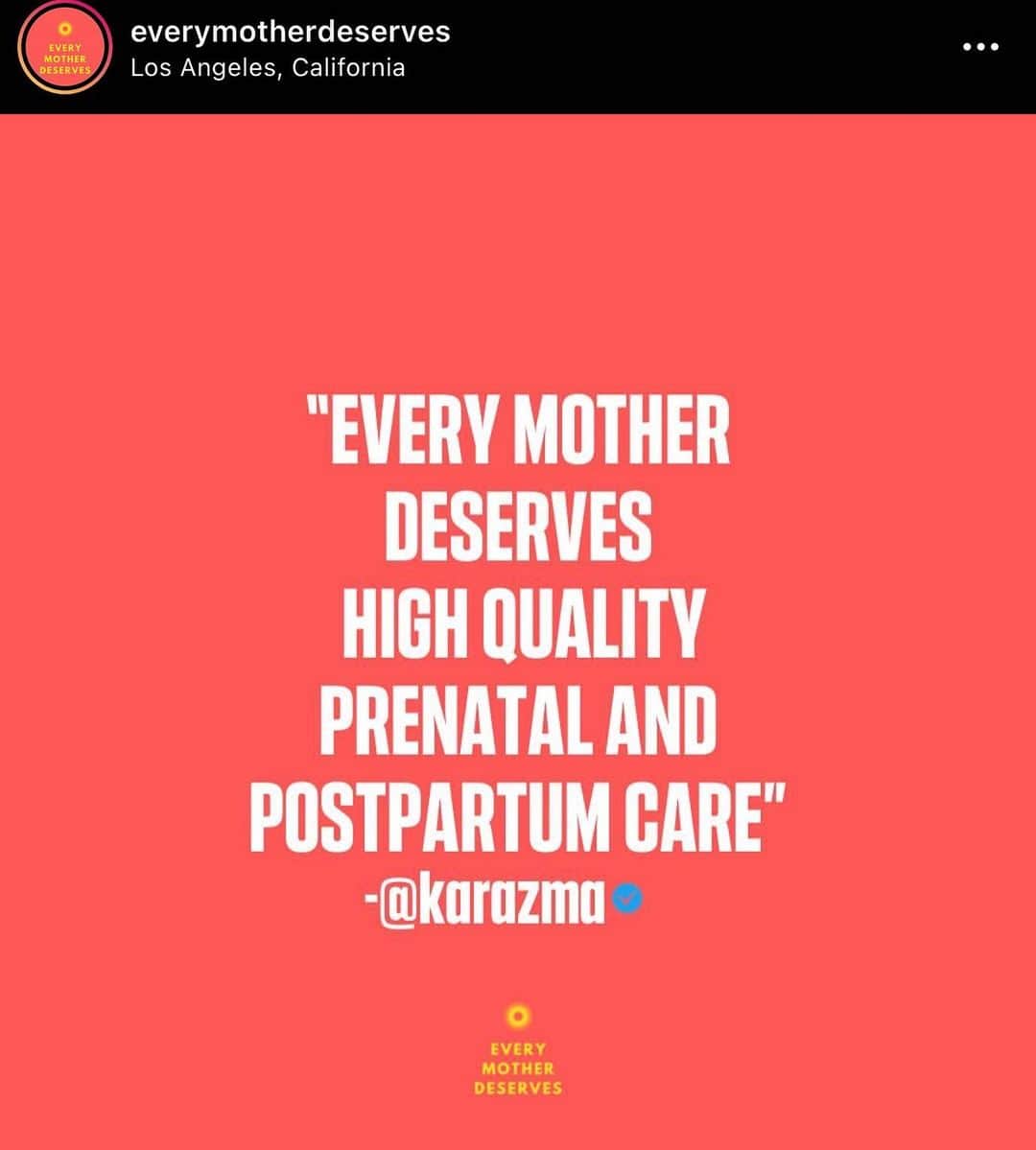 カリスマ・カーペンターさんのインスタグラム写真 - (カリスマ・カーペンターInstagram)「@everymotherdeserves “Every Mother deserves high quality prenatal and postpartum care”  - No matter who you are. Women’s rights are human rights. #protectmothers ❤️」1月27日 6時47分 - charismacarpenter