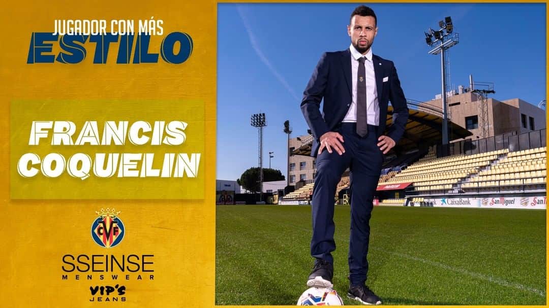 ビジャレアルCFのインスタグラム：「¡Y con el partidazo que se ha marcado hoy ante el Girona, @fcoquelin_official se lleva el Premio @vips_jeans & @sseinse al Jugador con Más Estilo 🤵!  After his great performance today against Girona, @fcoquelin_official takes home the @vips_jeans and @sseinse award for the Most Stylish Player 🤵!  #CopaDelRey #futbol #football #soccer #Villarreal」
