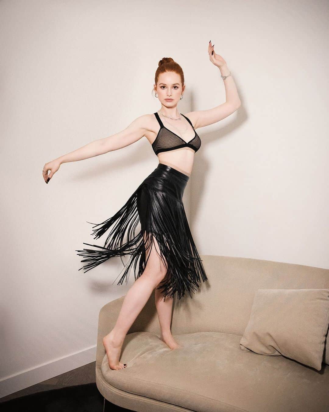 Flaunt Magazineさんのインスタグラム写真 - (Flaunt MagazineInstagram)「@Madelame (Madeline Petsch) via The Wishes Issue, on sale now!  ⠀⠀⠀⠀⠀⠀⠀⠀⠀ Madelaine wears @Dior bra and underwear, @MichaelKors Collection skirt, and @TheOfficialPandora earrings, necklaces, bracelet, and rings. ⠀⠀⠀⠀⠀⠀⠀⠀⠀ Photographer: @JustinWu Stylists: @MuiHai and @EmilyGrayStyle Hair: @ChristopherDeagle Makeup: @JenTioseco Manicure: @vanessanicolestern  Producer & Cinematographer: @TheGracePan Location: Vancouver House by @WestBankCorp Written by @Rae.Niwa ⠀⠀⠀⠀⠀⠀⠀⠀⠀ #MadelainePetsch #Riverdale #WishesIssue #FlauntMagazine #Pandora #PandoraJewelry」1月27日 8時11分 - flauntmagazine