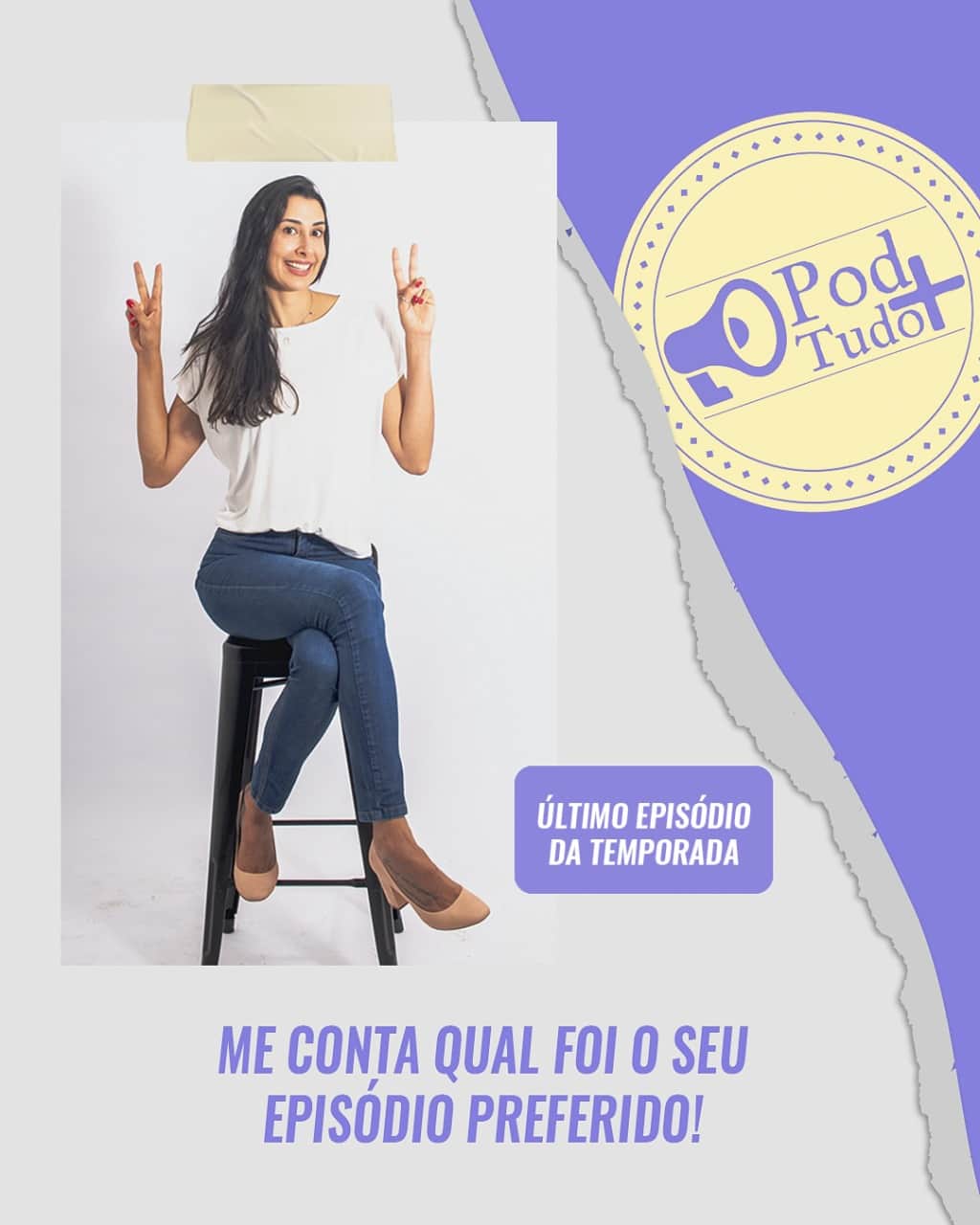 シェイラ・カストロのインスタグラム：「Está chegando o último episódio dessa primeira temporada e foi um aprendizado incrível gravar o nosso #podtudomais. Acredito que pra vocês também tenha sido! ⠀ Mas a segunda temporada tá demais! Recheada de novidades, assuntos atuais, polêmicos, convidados... ⠀ Me conta qual foi o seu episódio preferido 👇🏽 ou qual mais te fez refletir e aprender.. e me contem tb o que querem pra segunda temporada! ⠀ Estaremos juntos novamente na sexta, beijinhos😘 ⠀ ⠀」