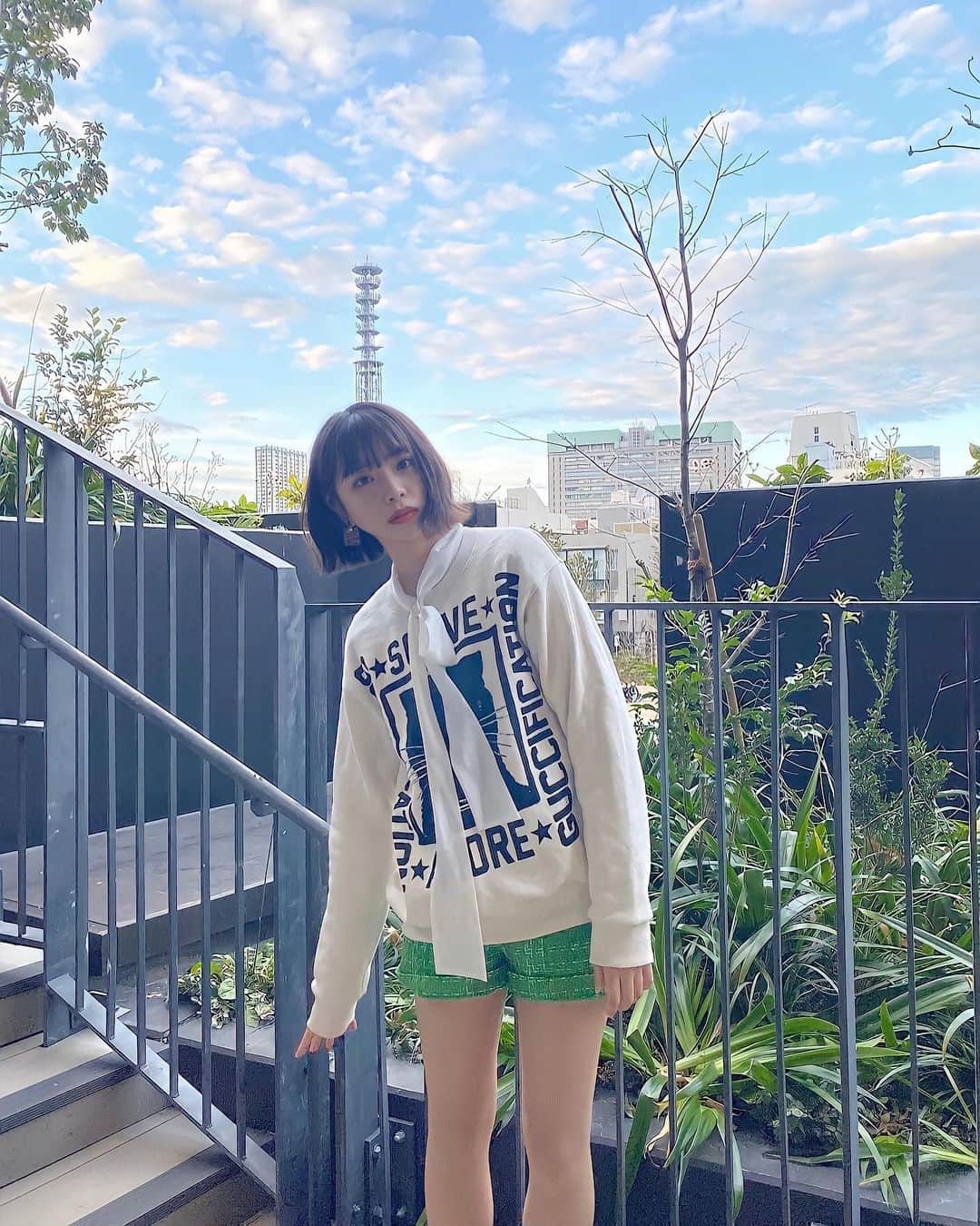 麻生果恩のインスタグラム：「#ootd#fjk#04#ファッション」