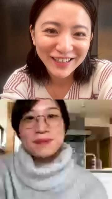 大石あやかのインスタグラム：「出産を控えたはるかさんと。お母さんが身の回りのことに関心持っていくって大事ね、みたいな話。」