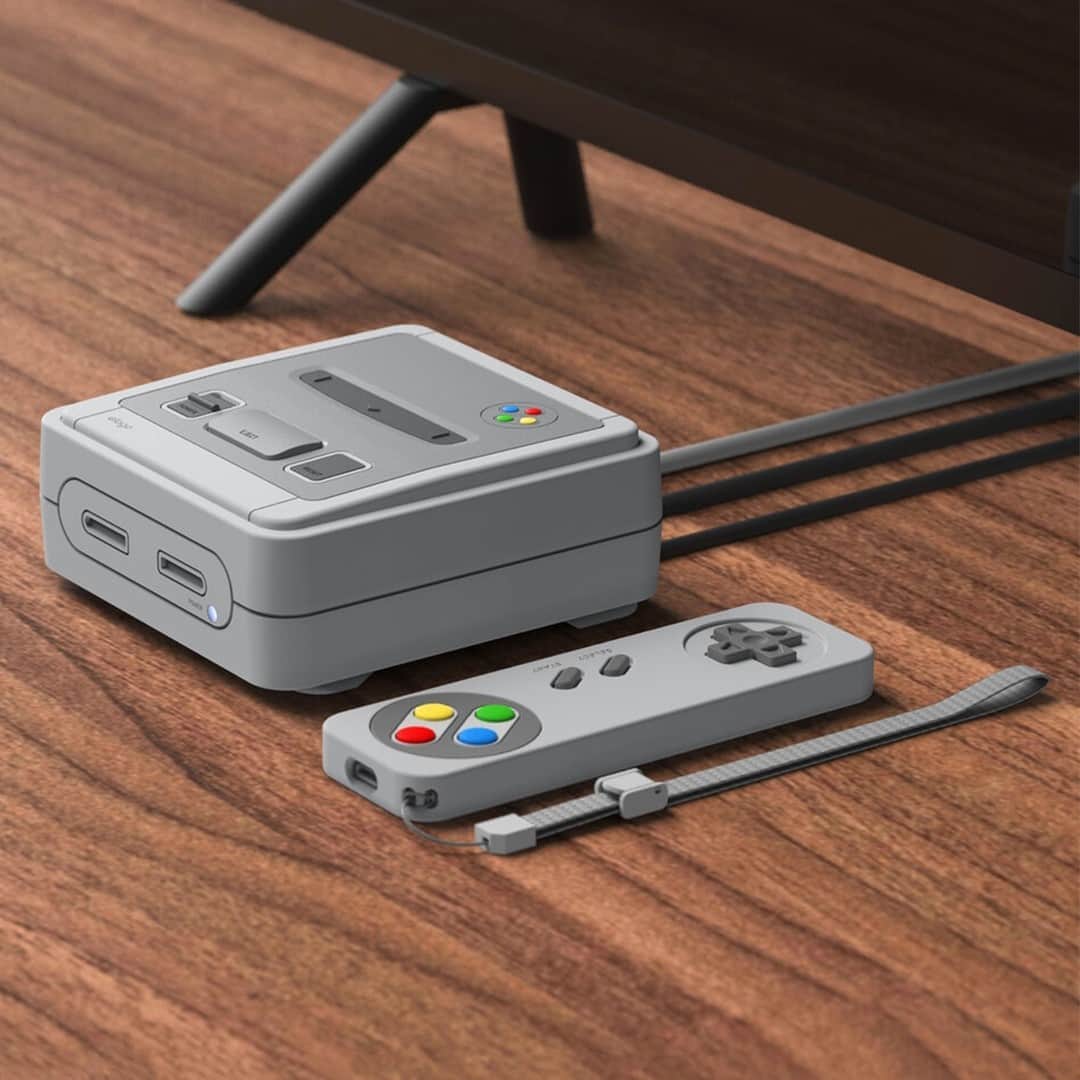 HYPEBEASTさんのインスタグラム写真 - (HYPEBEASTInstagram)「#hypeAF: You can now give your @appletv a retro @nintendo Famicom makeover. Made by @elago_official, the case features multi-colored buttons, a cartridge slot, clunky buttons and switches and two controller slots, and wraps perfectly around a fourth-generation Apple TV much in the same way many flexible silicone cases fit onto smartphones. It also comes with a case for the remote, which has been made in the shape of a retro Super Famicom controller to match the box. Find it now over at Elago’s website.⁠ Photo: Elago」1月27日 12時01分 - hypebeast