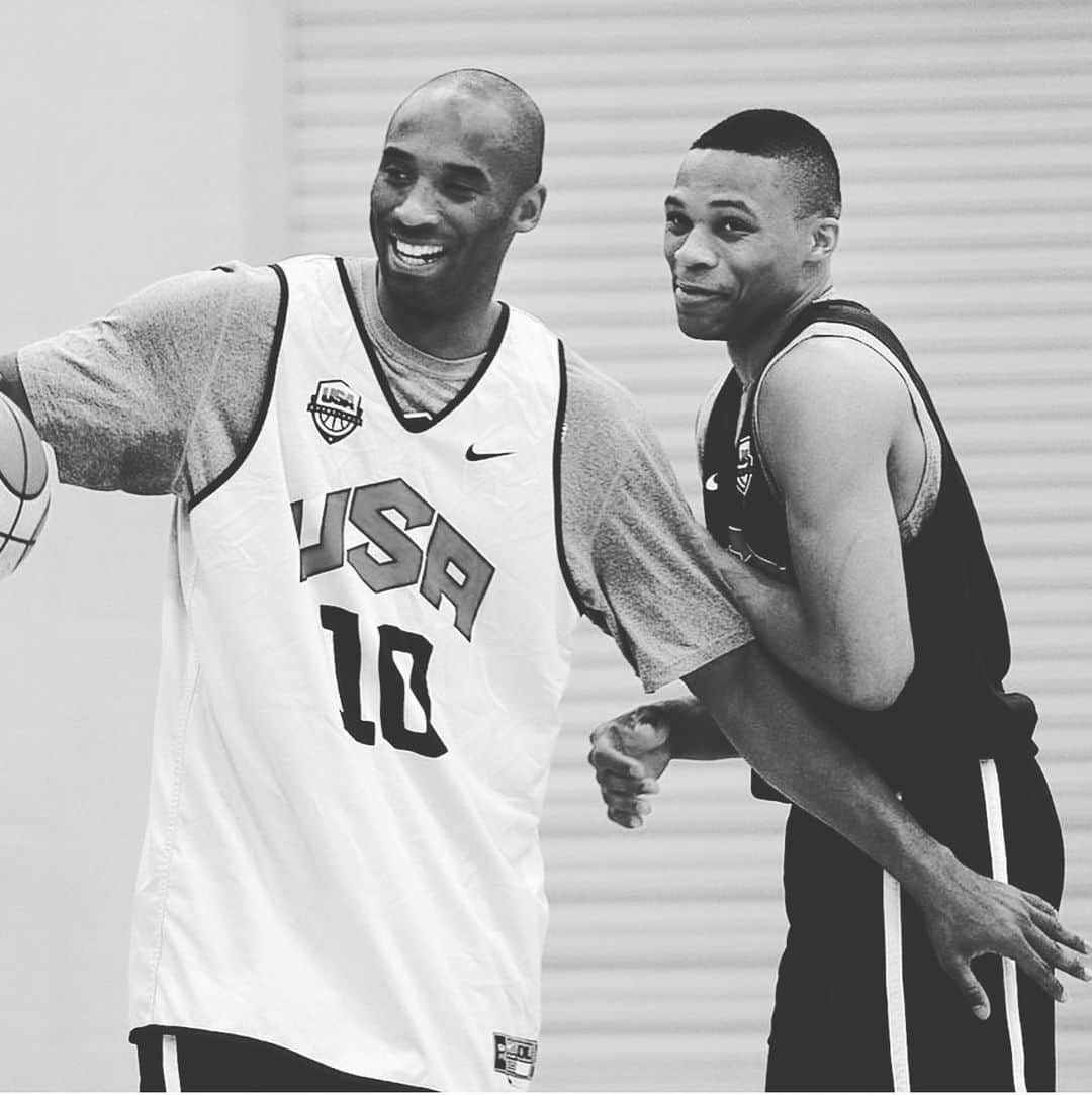 ラッセル・ウェストブルックのインスタグラム：「I Love and miss you my brother. RIP BEAN! I will continue to pray for your family, as I do my own. #KB24 #KB8」