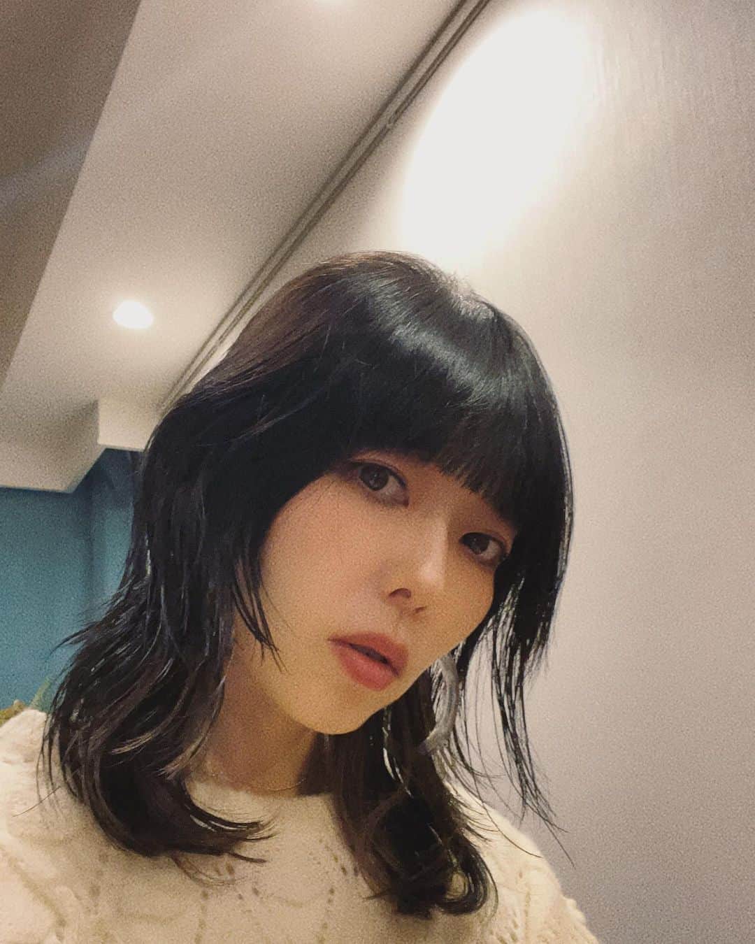 簑島三佳のインスタグラム：「更にレイヤー入れてもらったー♡  もー小杉ウルフから抜け出せない  オイルつけて乾かしただけのラクチンスタイリングが最高  そしてチビも久々の毛先カットお願いしたら少しレイヤー入れてくれた  ありがとうございます😊  みんな優しくて楽しい時間でした♡  @norahairsalon  @cos____  #ウルフカット　#インナーカラー #チビにはロングのピンクヘアに戻して欲しいと毎度お願いされるけど #母ちゃん今は黒の気分 #lilytube」