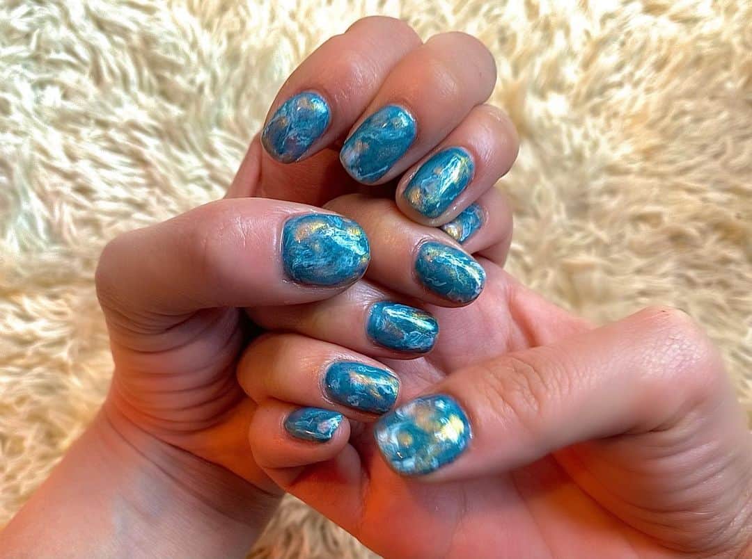 DJ mariennuのインスタグラム：「𝖘𝖊𝖑𝖋🌎 𝔫𝔢𝔴 𝔫𝔞𝔧𝖑💅 #nail #selfnail」