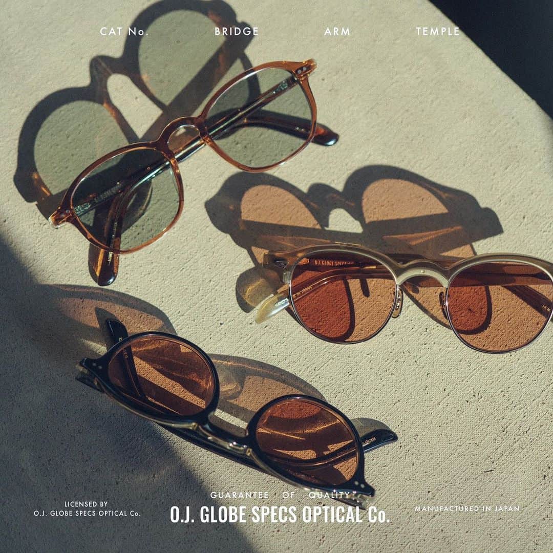 のインスタグラム：「【O.J. GLOBE SPECS OPTICAL Co.より新色登場】  Old Joeのデザイナー、髙木さんと一緒にコラボレートしているアイウェアブランド、O.J. GLOBE SPECS OPTICAL Co.のモデル達に魅力的な新色が追加となりました！  目がうっすらと見えるくらいの淡いレンズカラーと透け感のある生地の組み合わせが非常に魅力的なニューカラー。  ぜひ店頭でご覧になってみて下さい。  @globespecs_official #kyoto #globespecs #opticalshop #fashion #gernotlindner  #eyewear #kyoto #ahlem #robertmarcnyc  #lunor #lescalunetier  #anneetvalentin  #laloop  #thespectacle  #oldjoe  #scye  #shinpuhkan #O.J. GLOBE SPECS OPTICAL Co. #メガネ #グローブスペックス #tetsuyaokada #せかほし #世界はほしいモノにあふれてる #岡田哲哉」