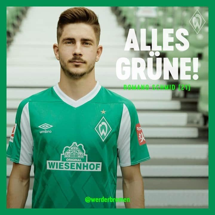 ヴェルダー・ブレーメンさんのインスタグラム写真 - (ヴェルダー・ブレーメンInstagram)「Happy Birthday, @romano_schmid!🎈🎁💚  _______ #werder #bremen #svw #schmid #birthday #happybirthday」1月27日 17時49分 - werderbremen