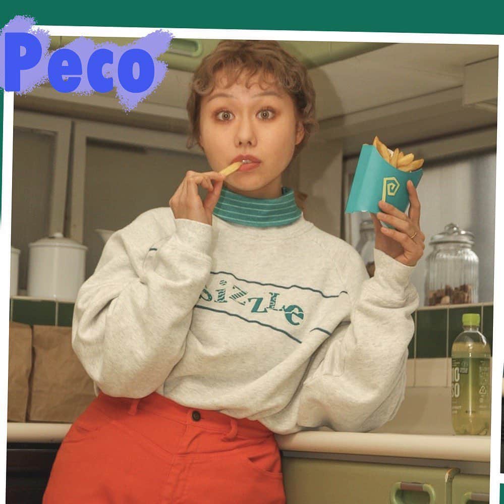 PECO CLUBのインスタグラム：「Hi :)  I'm Tina's best friend,Peco! How was our daily life? It looks really fun, doesn’t it?‪︎❤︎‪︎ My favorite PecoClub items of this month were Zip up sweat, Oversized hoodies, and CRUMPLY head band....OMG! All of them are amazing:-0 What is your favorite item???  #PecoClub」