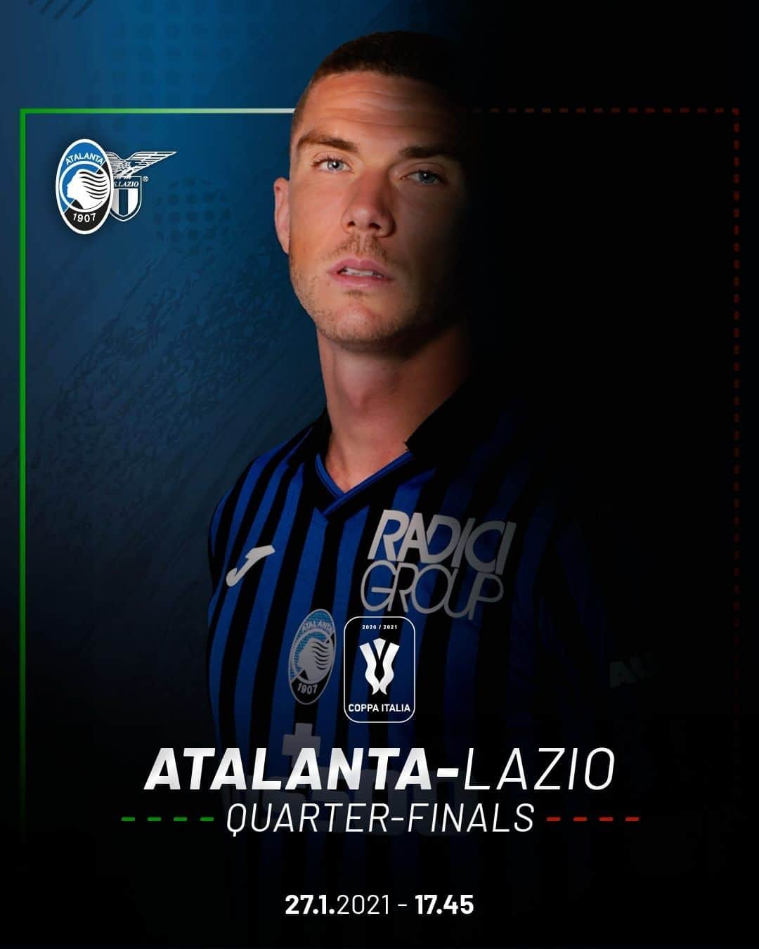 アタランタBCさんのインスタグラム写真 - (アタランタBCInstagram)「⚫️ ＭＡＴＣＨＤＡＹ 🔵 Obiettivo semifinale! 😠👊 Let's do this, lads! ⠀ #AtalantaLazio #CoppaItalia #GoAtalantaGo ⚫️🔵 #Atalanta #BergAMO #ForzaAtalanta」1月27日 18時07分 - atalantabc