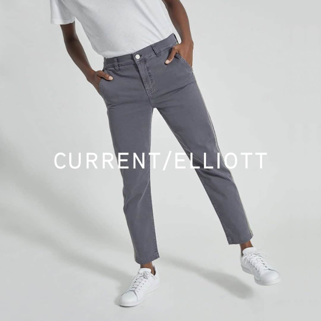 カレントエリオットのインスタグラム：「the cult fave confidant, ft. a surprise side stripe and an unfinished ankle skimming hem」