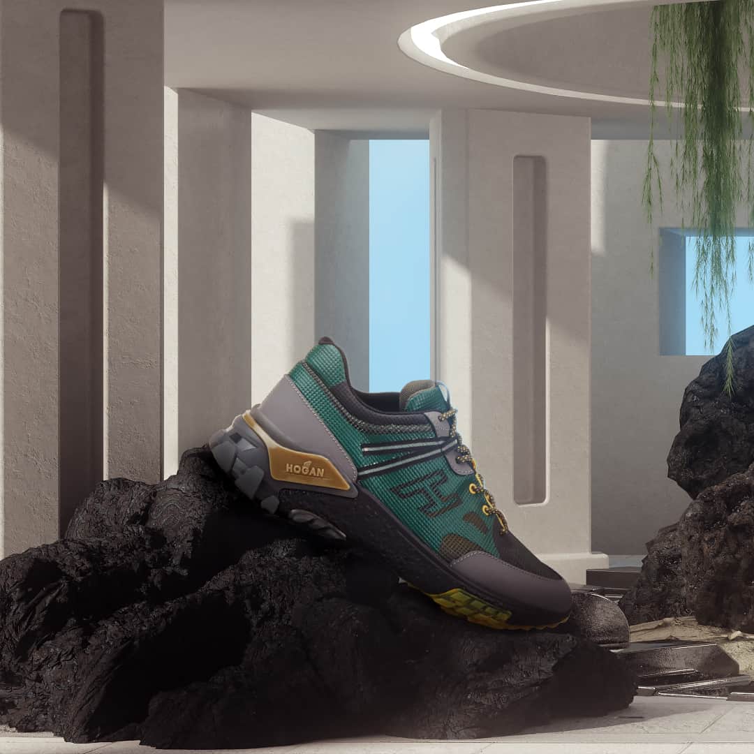 のインスタグラム：「Actively timeless style #HOGAN Urban Trek men's #sneakers⁣⁣ Shop at HOGAN.COM - link in bio」