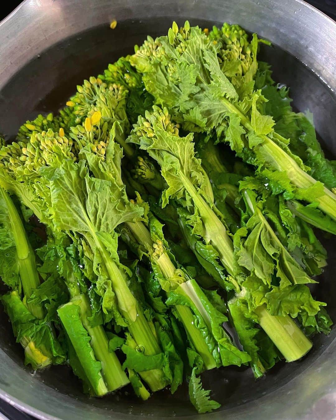 吉野千穂さんのインスタグラム写真 - (吉野千穂Instagram)「千穂飯レシピ🌿 『菜の花の梅おかかあえ』  今日のお昼は焼き魚にしたので 菜の花に梅干しとかつお節をあえて副菜に。 夏に作った梅干しの最後のひとつを使っちゃいました😊 おいしかった…☺️ (魚は👨🏻‍🦱がサバをフライパンで焼いてくれました♪) * * 2人分/10分 難易度★⭐︎⭐︎  材料🌱 菜の花　1束(200g) 梅干し　1個 かつお節　1袋(4g)  ごま油　小さじ1 ポン酢　大さじ1/2  ①菜の花をゆでる 鍋にたっぷりの湯をわかし、菜の花を入れて1分〜1分30秒ゆでる。水にさらして水気をしぼる。  ②切る 菜の花は2cm幅に切る。 梅干しは種を取り除いてたたく。  ③あえる ボウルにごま油、ポン酢、梅干しを入れて混ぜ、菜の花、かつお節を加えてあえる。 * * #菜の花#菜の花レシピ#梅肉#梅肉あえ#梅干し#おかか#おかかあえ#副菜#簡単副菜#簡単レシピ#作り置き#作り置きレシピ#常備菜#千穂飯#管理栄養士ごはん#管理栄養士#吉野千穂#おうちごはん#毎日ごはん#朝ごはん#お昼ごはん#晩ごはん#今日のごはん#おうち居酒屋#おつまみ#おつまみレシピ#フードスタイリスト」1月27日 21時16分 - chiho_yoshino