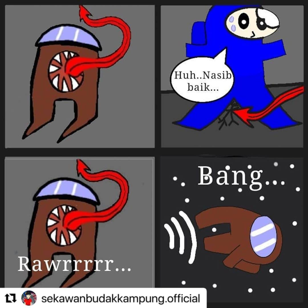 Koleksi Komik Malaysiaさんのインスタグラム写真 - (Koleksi Komik MalaysiaInstagram)「#Repost @sekawanbudakkampung.official with @make_repost ・・・ Komik Bersiri #1:Sekawan Budak Kampung X Among Us.Menghalau Impostor.(Part 2).Abaikan lukisan,lihat jalan cerita dia. #gengkomik #gengkomikdigital #gengkomikmalaysia #genganimasi #komikhebat #komiklawak #komikbersiri #komikmalaysia #komikboboy #komikdakwah #komikamongus #amongusfanart #amongus #amongusmemes #amongusart #amonguscomic #amongusmalaysia #sayahensem #muslim #ibispaintx」1月27日 21時09分 - tokkmungg_exclusive