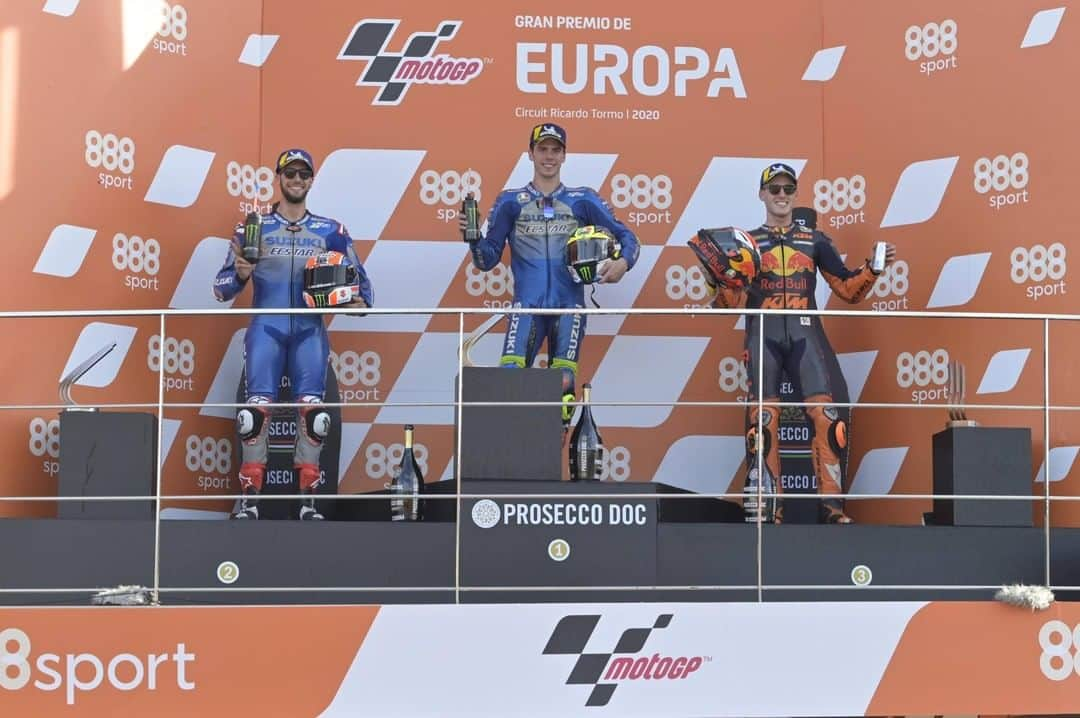 MotoGPさんのインスタグラム写真 - (MotoGPInstagram)「#MotoGP 2020 Podiums Review 🏁 // 🇪🇺 #EuropeanGP 🥇@joanmir36official 🥈@alexrins 🥉 @polespargaro  #Podium #Motorcycle #Racing #Motorsport」1月27日 22時00分 - motogp