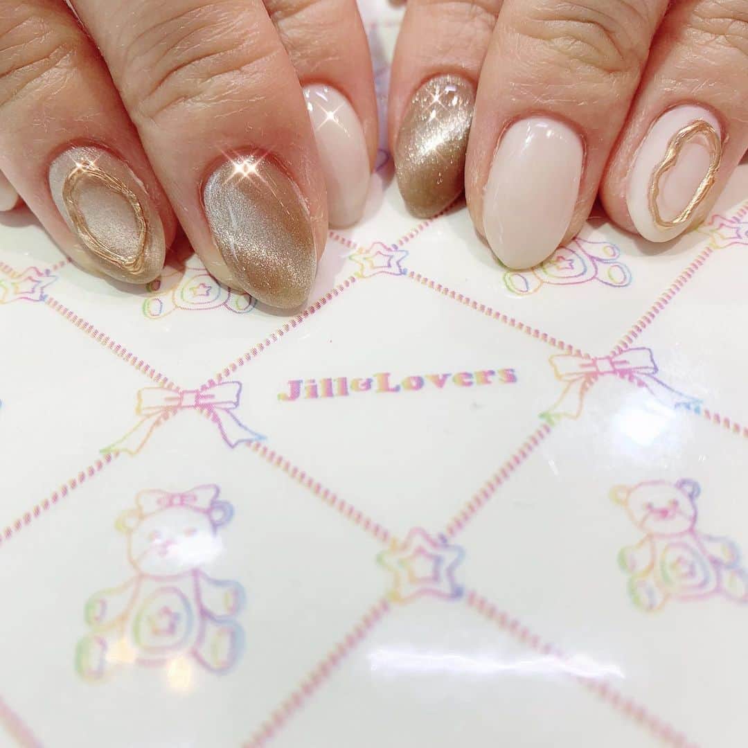 のインスタグラム：「🪞  #jillandlovers #nail #nailart #paragel #gelneil#gel #ネイル #ネイルアート #me #look #love #かわいい」