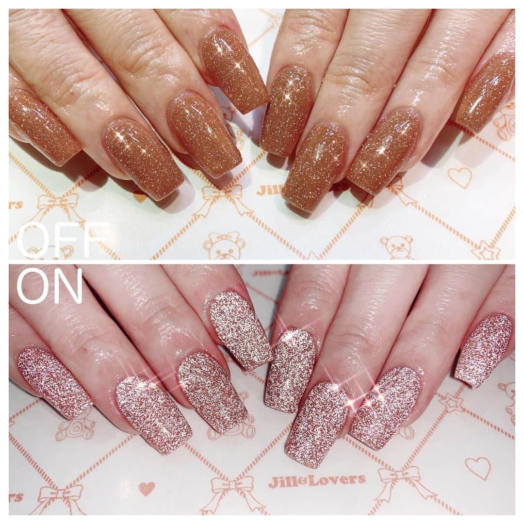 のインスタグラム：「@alisaueno 💛 ありちゃんのニューネイル💅✨  @icegelnail  @icegel_japan  ONOFF  #jillandlovers #nail #nailart #paragel #gelneil#gel #ネイル #ネイルアート #me #look #love #かわいい」