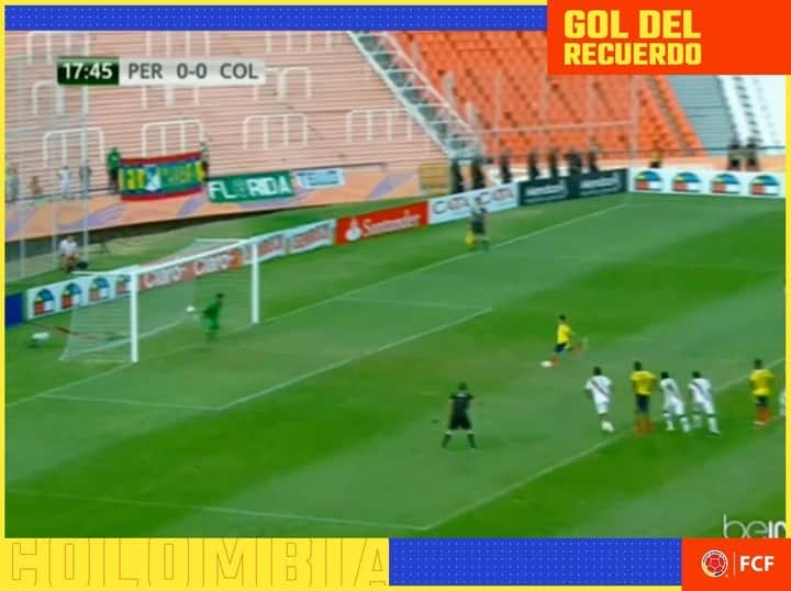 サッカー コロンビア代表チームのインスタグラム：「#GoldelRecuerdo  Un día como hoy vencíamos 1️⃣-0️⃣ a 🇵🇪 con este gol de @juanferquinterop en el Sudamericano Sub 20 2013 en el que a la postre nos consagraríamos campeones 🏆  #VamosColombia 🇨🇴」
