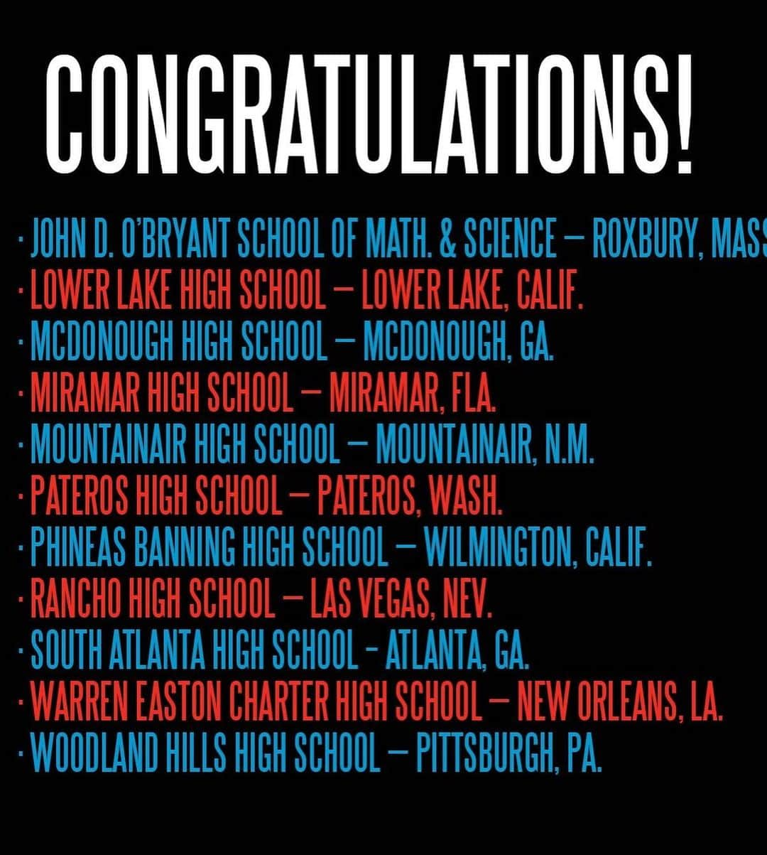 シャキール・オニールさんのインスタグラム写真 - (シャキール・オニールInstagram)「Join me in congratulating the 23 high schools across the U.S. receiving grants from @shaqfoundation to help their athletic programs, financially burdened by the pandemic, Get Game Ready. Huge thank you to @icyhot and @nata1950 for their support. #riseup」1月27日 23時32分 - shaq