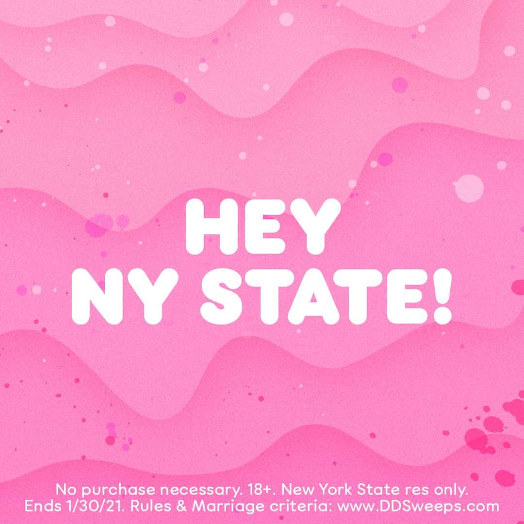 ダンキンドーナツさんのインスタグラム写真 - (ダンキンドーナツInstagram)「Calling all New Yorkers!!  Save the date 👰💍 because love is in the air, and in our Drive Thru! 🚙  Enter for a chance to win a Drive Thru wedding- courtesy of us. You read that right. Say “I do”, or renew your vows on 2.12.21  To Enter: 💗Follow @dunkin on Instagram 💗Post a photo showing us how Dunkin’ is part of your love story and/or why you want to get married at a Dunkin’ Drive-thru using #DunkinIDoContest. Don't forget to tag us @Dunkin'! 💗Further details in our bio!  No purchase necessary. 18+. New York State res only. Ends 1/30/21. Rules & marriage criteria: www.DDSweeps.com」1月28日 0時01分 - dunkin