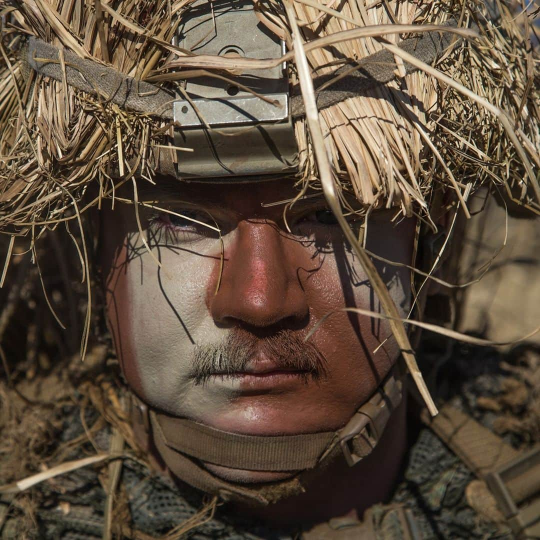 アメリカ海兵隊さんのインスタグラム写真 - (アメリカ海兵隊Instagram)「Now You See Me  Staff Sgt. Sean Goode, an infantry unit leader with 8th Marine Regiment, observes a training area at @catc_campfuji during Fuji Viper 21.2.  The exercise strengthened interoperability and challenged infantry formations, demonstrating that Marines can facilitate joint force maneuver in support of naval operations. (U.S. Marine Corps photo by Cpl. Savannah Mesimer)  #USMC #Marines #Military #Camouflage」1月28日 1時23分 - marines