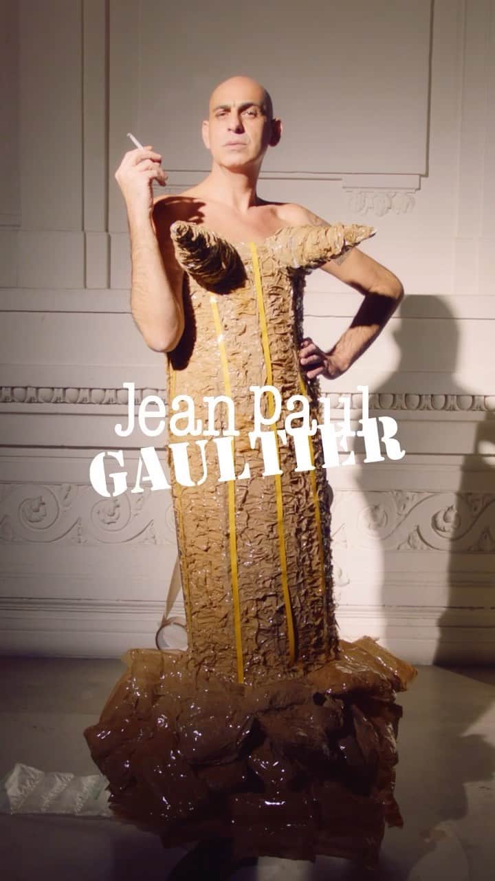 のインスタグラム：「The catwalk is your home: be the model of your own Gaultier show.  Revisit our iconic masterpieces through the years like our muse @tanelbedrossiantz did.  Take part of the challenge and share all your looks using the hashtag #AtHomeWithGaultier.   Directed by @nicolascoulomb, Editing by @_dfactory.  #HouseOfGaultier #JeanPaulGaultier #VogueCouchCouture」