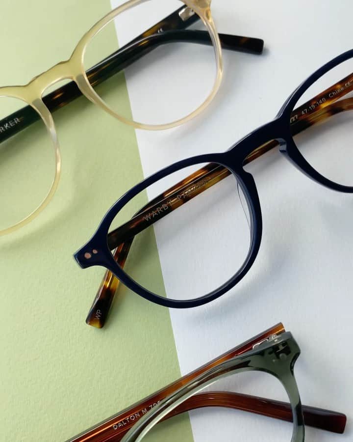 Warby Parkerのインスタグラム：「Spring 2021 is all about colorful combinations 😍 (👓: Whalen, Truesdale, Dalton, and Conley)」